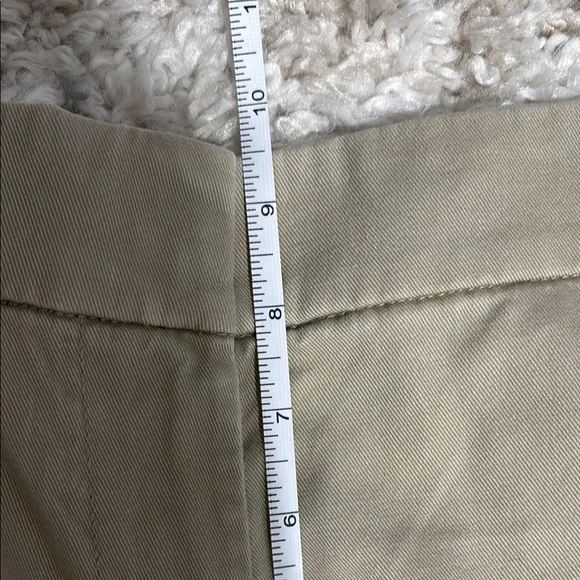 J.Crew Womens Khaki Tan Cotton Chino Shorts Style H5170 Size 8 EUC - Picture 9 of 9